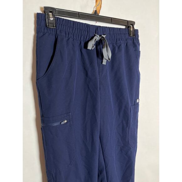 FIGS Navy Blue Elastic Waist Jogger Scrub Pants Size Medium Healthcare - Picture 2 of 9